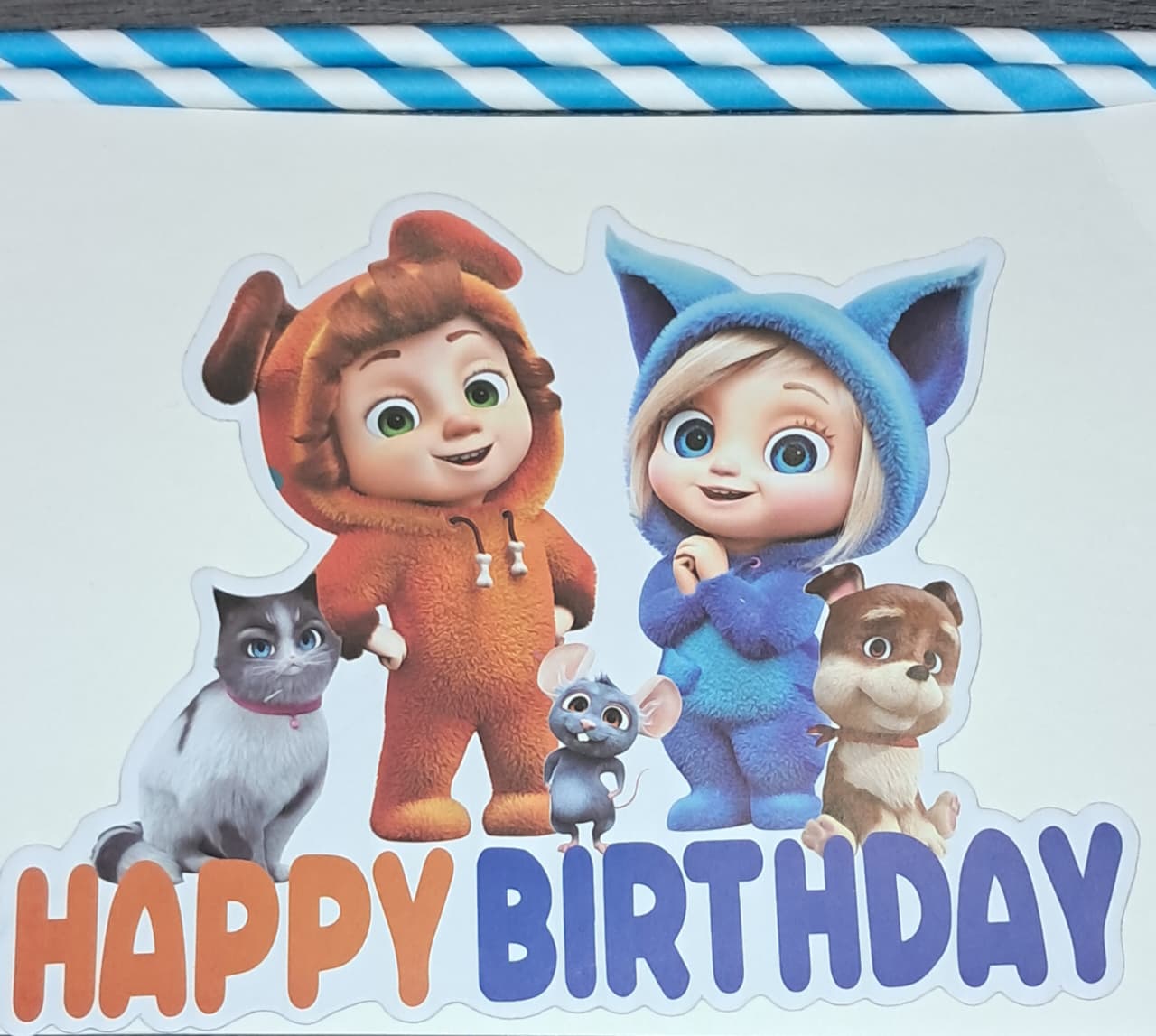 Dave and Ava Cake Topper