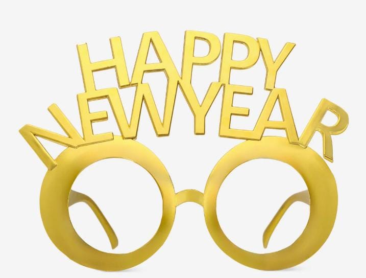 Gold New Year Party Glasses
