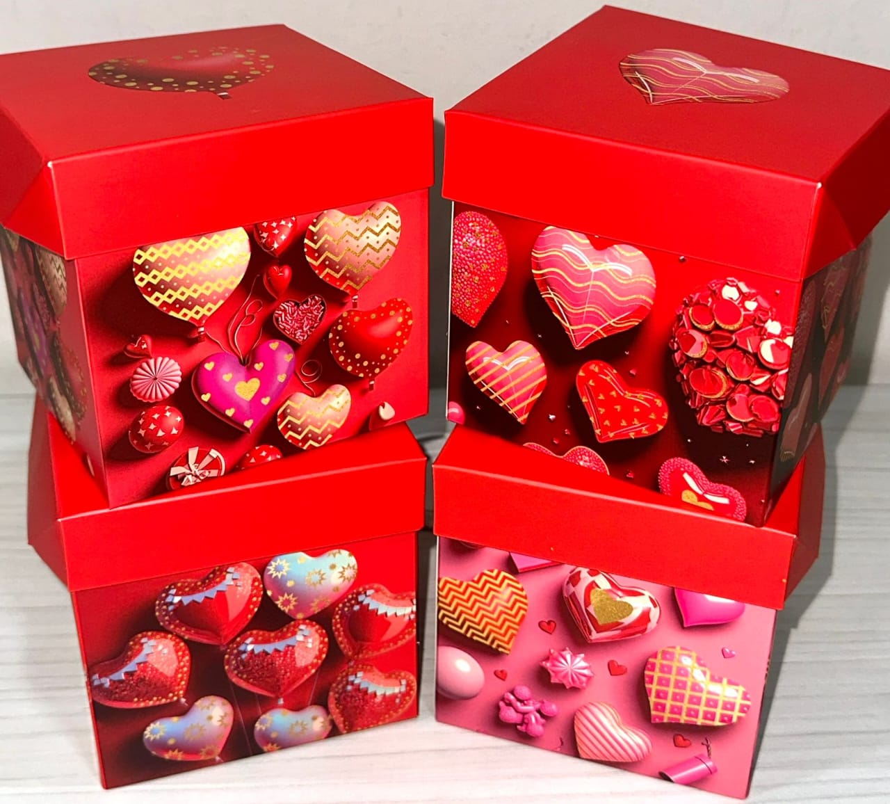 Heart-Decorated Gift Box