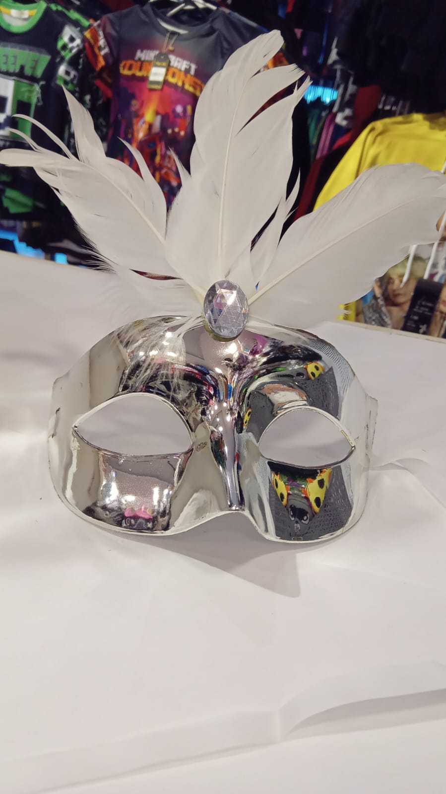 Masquerade Carnival Mask Silver & White