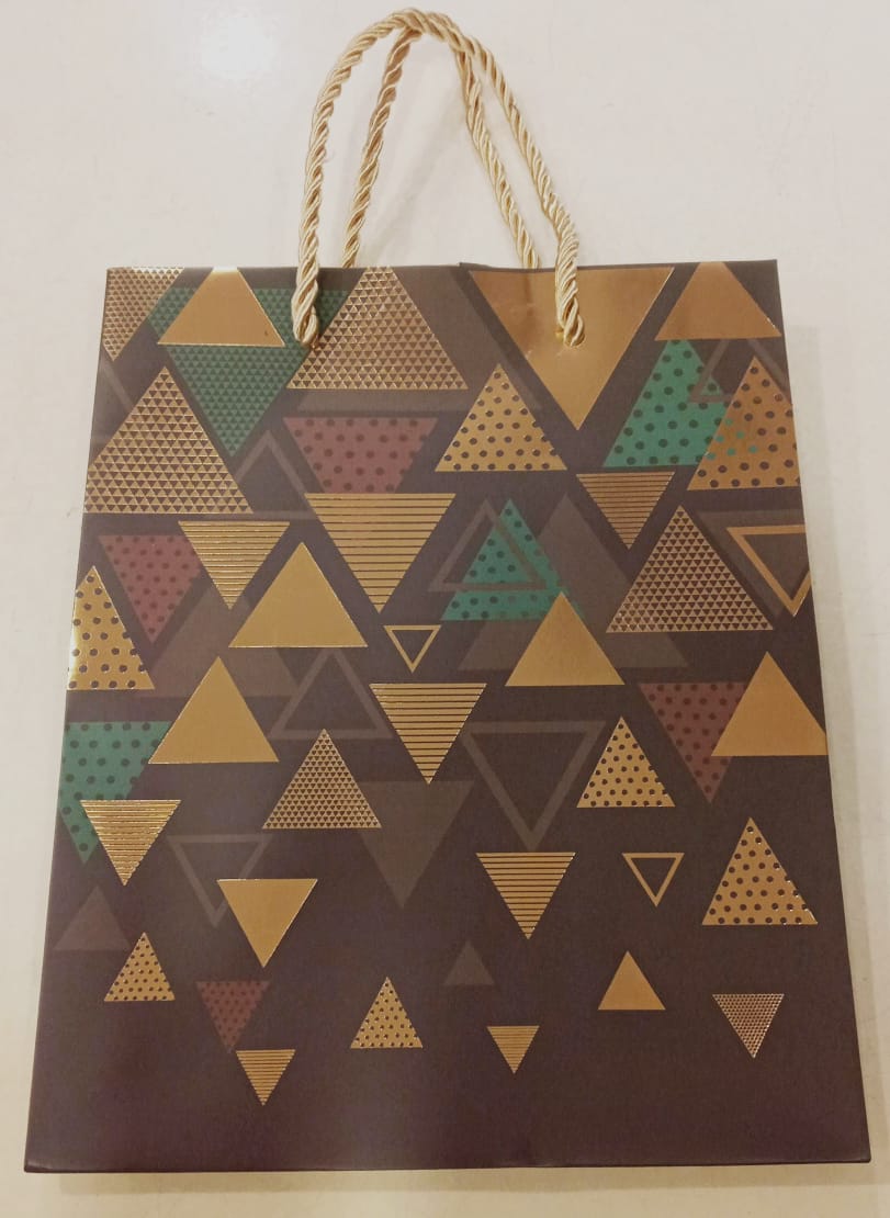 Geometric Triangular Gift Bag
