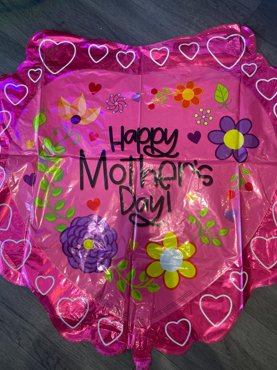 Jumbo Pink Flowers and Hearts Mother&