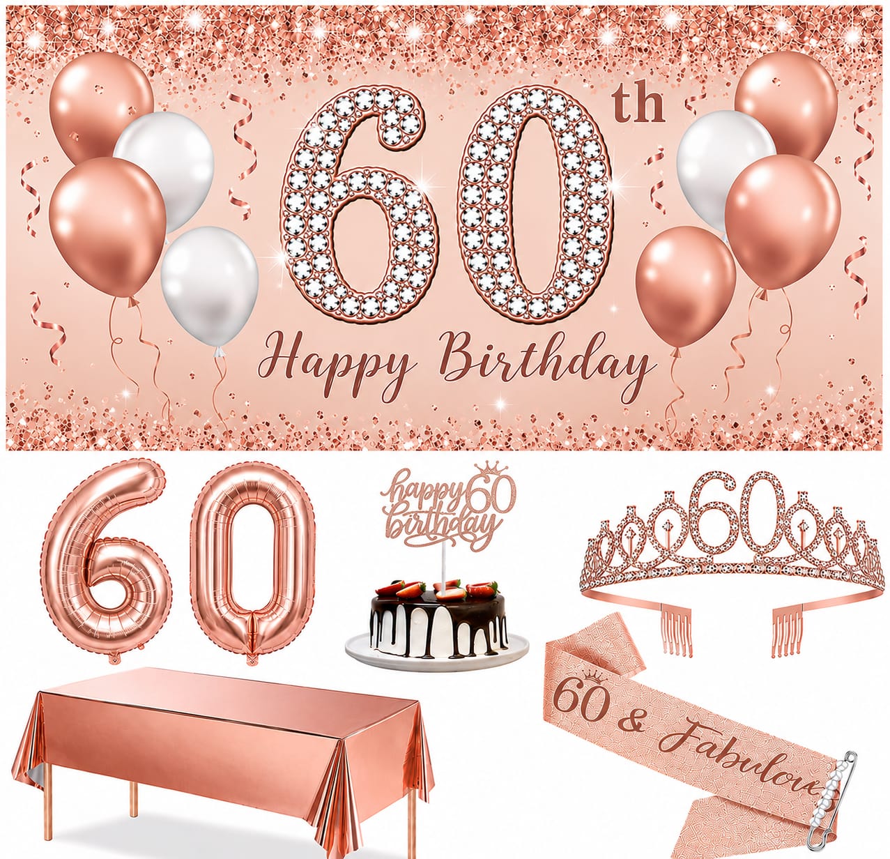 Backdrop & 60th Birthday Party package