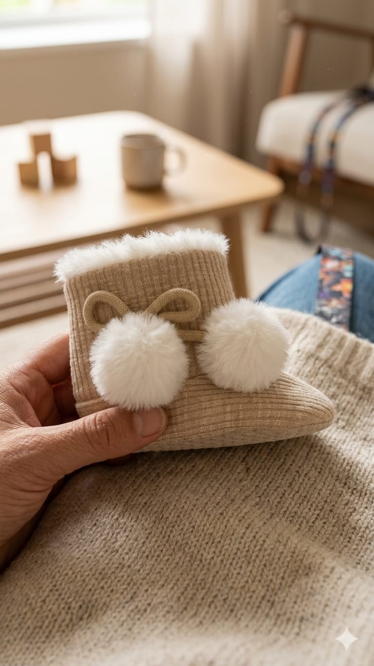 Pom Pom Baby Boots