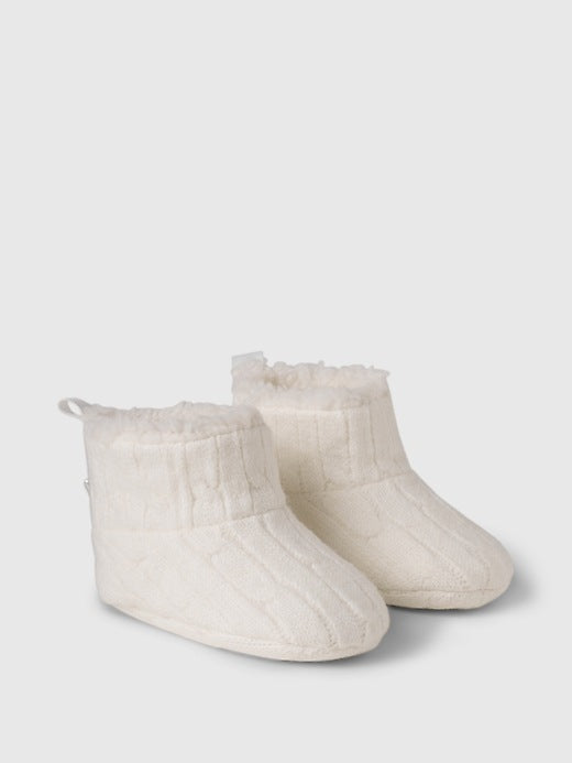 GAP Off White Knit Bootie