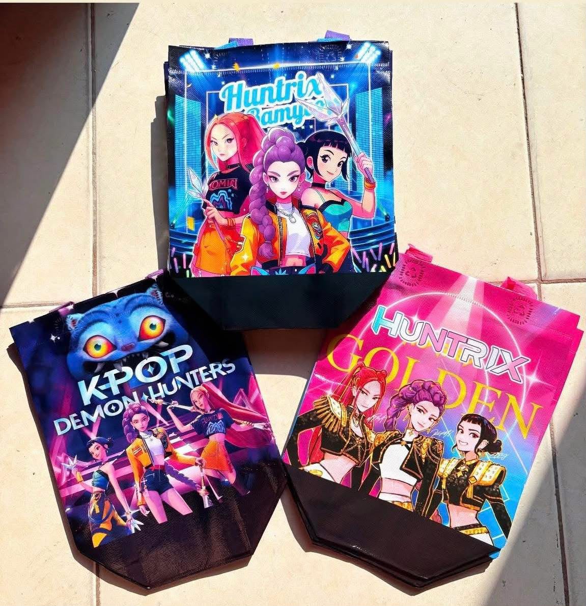 Kpop Demon Hunter Character Tote Bags