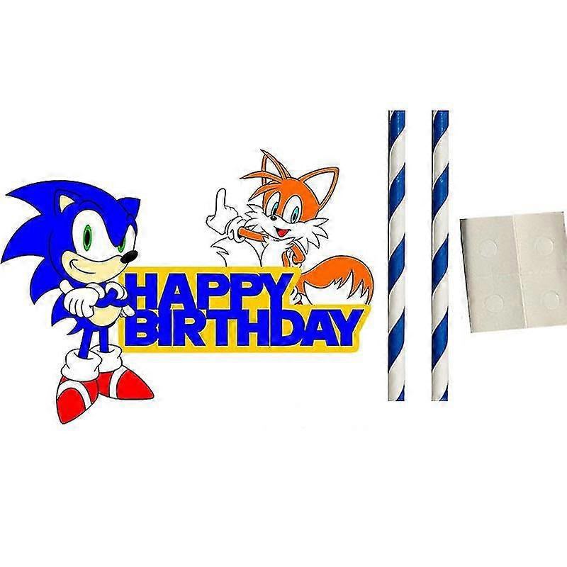 Sonic The Hedgehog Happy Birthday Topper