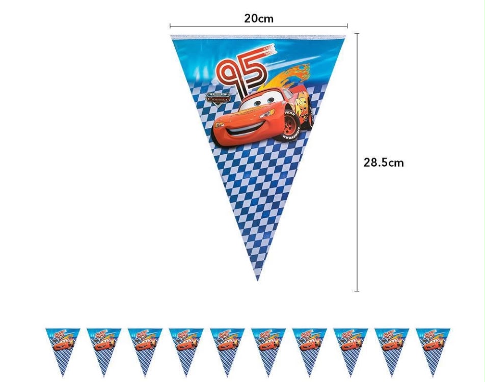Lighten McQueen Flag Banner