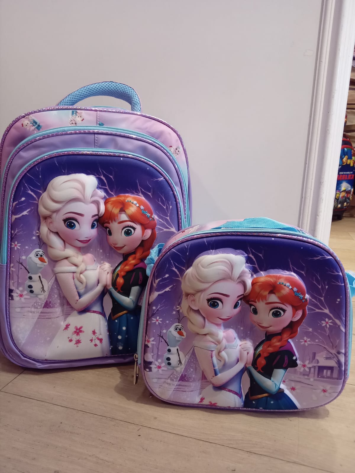 Frozen Elsa & Anna 2pc Backpack Set 17 inch