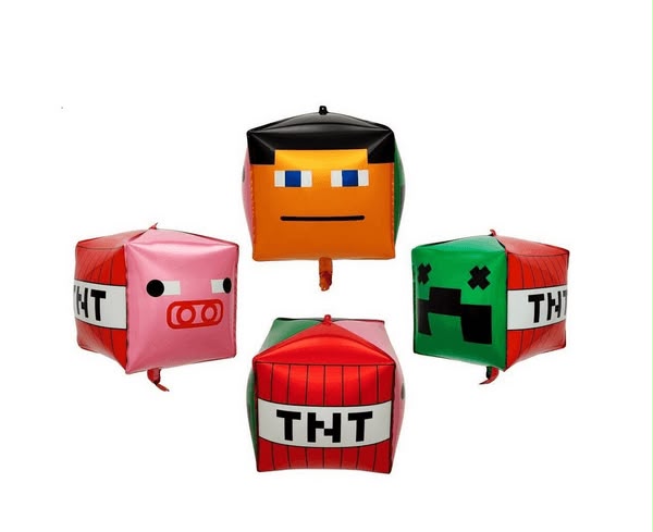 Minecraft 4D Foil Balloon