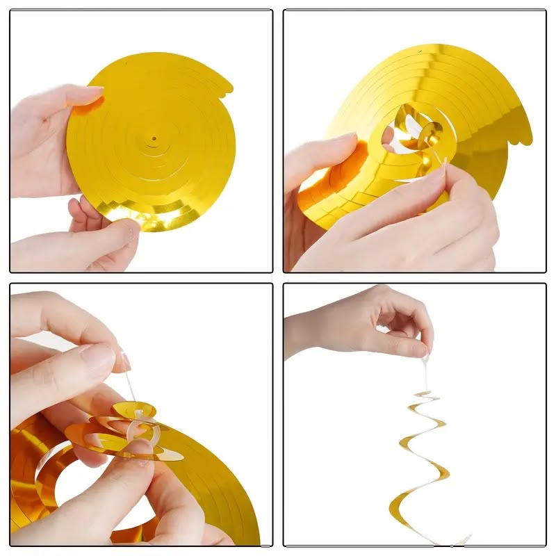 Gold Party Swirls