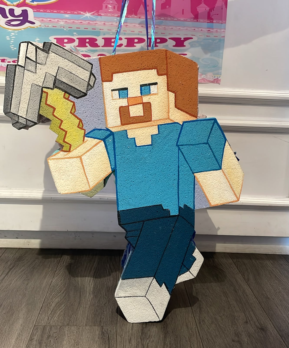 Minecraft Steve Pickaxe Pinata