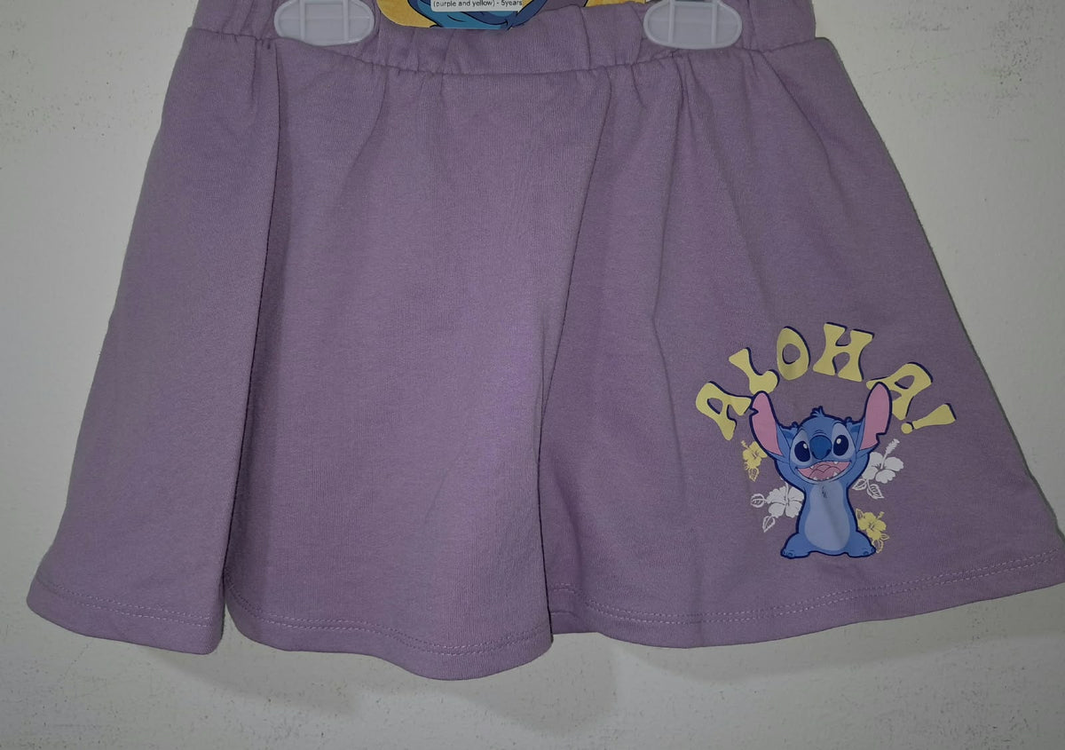 Stitch Aloha 2 Pack Skorts (purple and yellow)