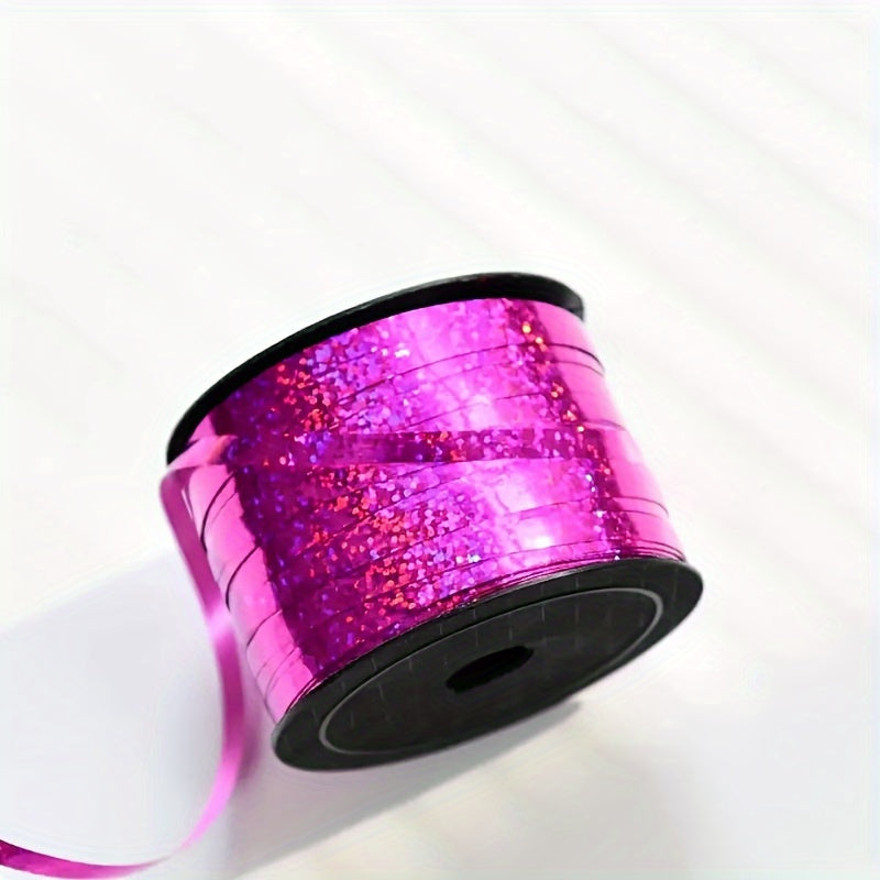 Purple Glitter Metalic Curling Ribbon