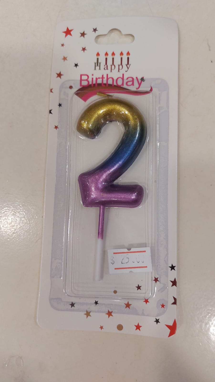 Gold Purple Candles 0 to 9 - Preppy Kids (Grand Bazaar)