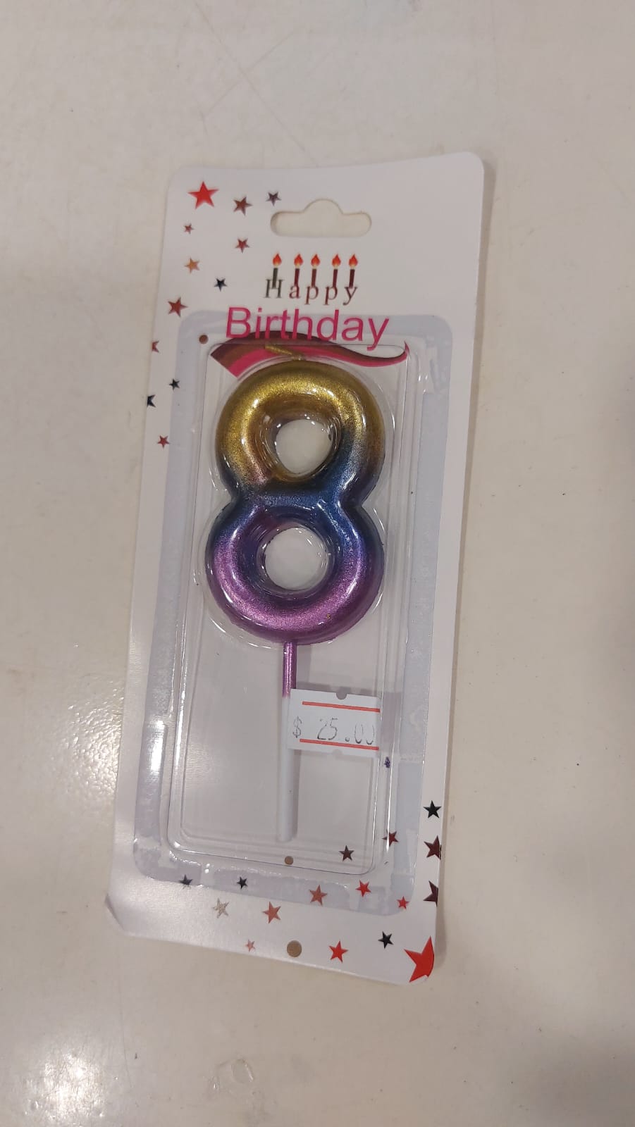 Gold Purple Candles 0 to 9 - Preppy Kids (Grand Bazaar)