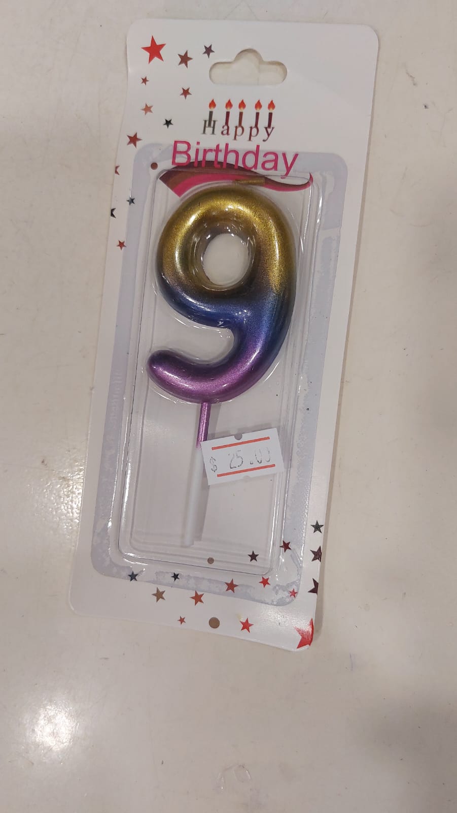 Gold Purple Candles 0 to 9 - Preppy Kids (Grand Bazaar)