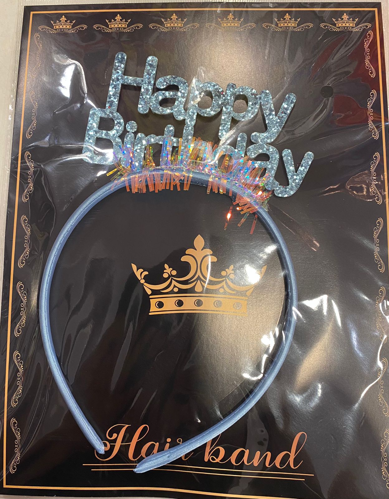 Happy Birthday Tiara Glitter Headband - Preppy Kids (Grand Bazaar)