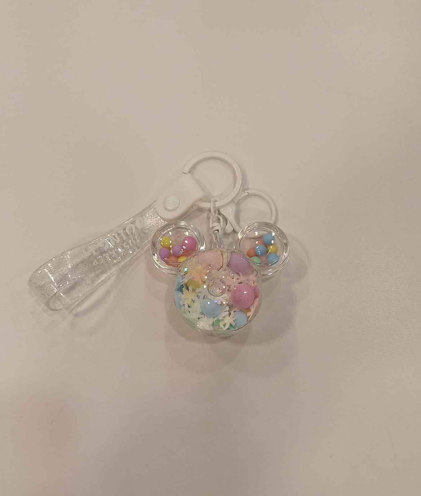 Acrylic Moving Liquid Mickey Mouse Ears Keychain - Preppy Kids (Grand Bazaar)