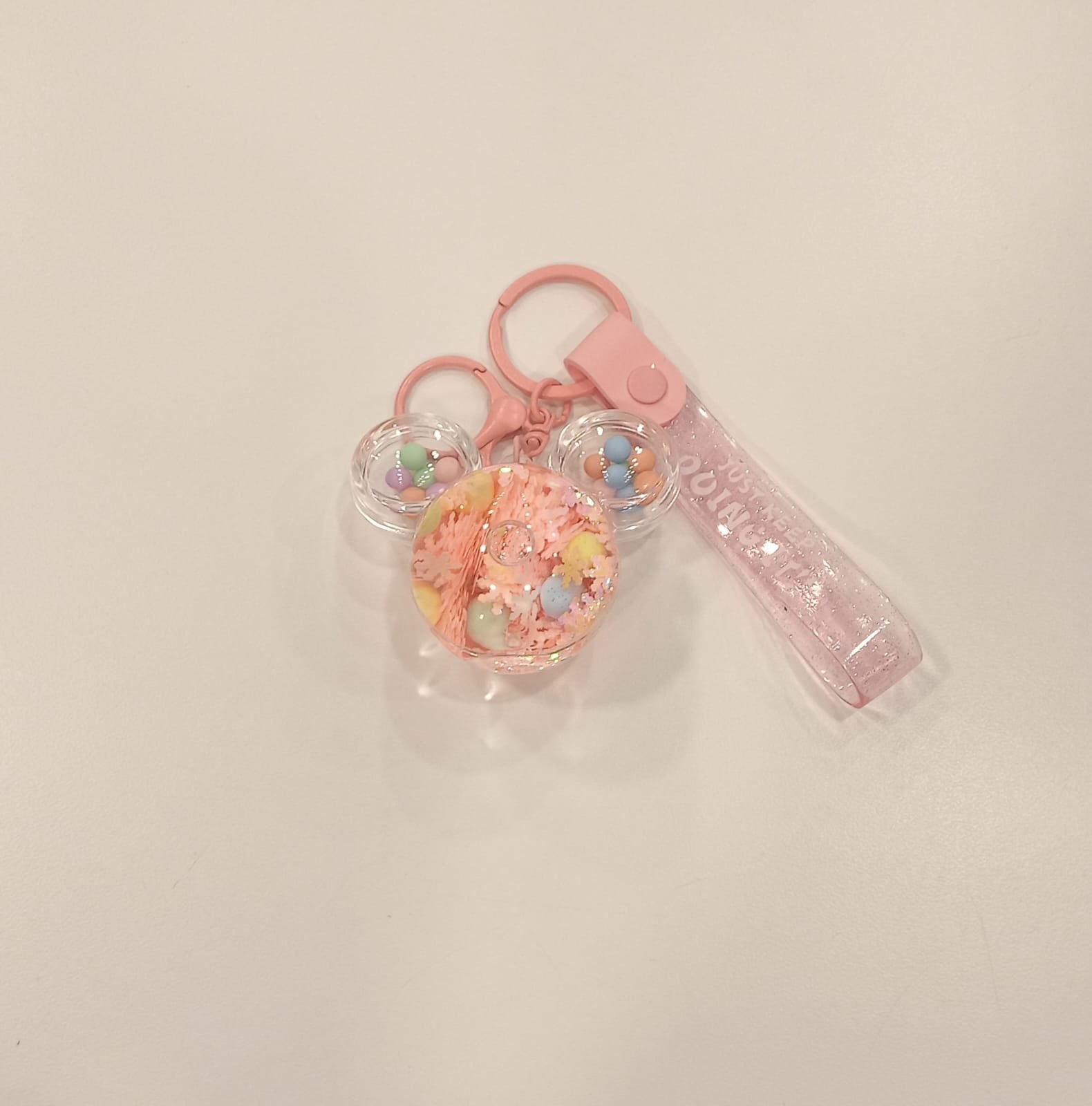 Acrylic Moving Liquid Mickey Mouse Ears Keychain - Preppy Kids (Grand Bazaar)