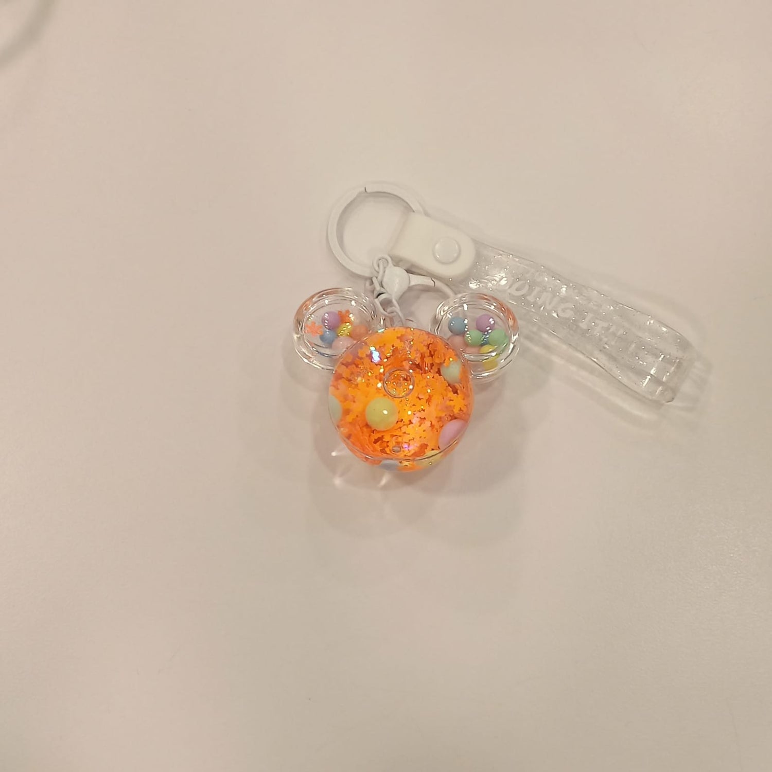 Acrylic Moving Liquid Mickey Mouse Ears Keychain - Preppy Kids (Grand Bazaar)