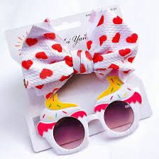 Cute Toddler Summer Pattern Shades & Bows - Preppy Kids (Grand Bazaar)