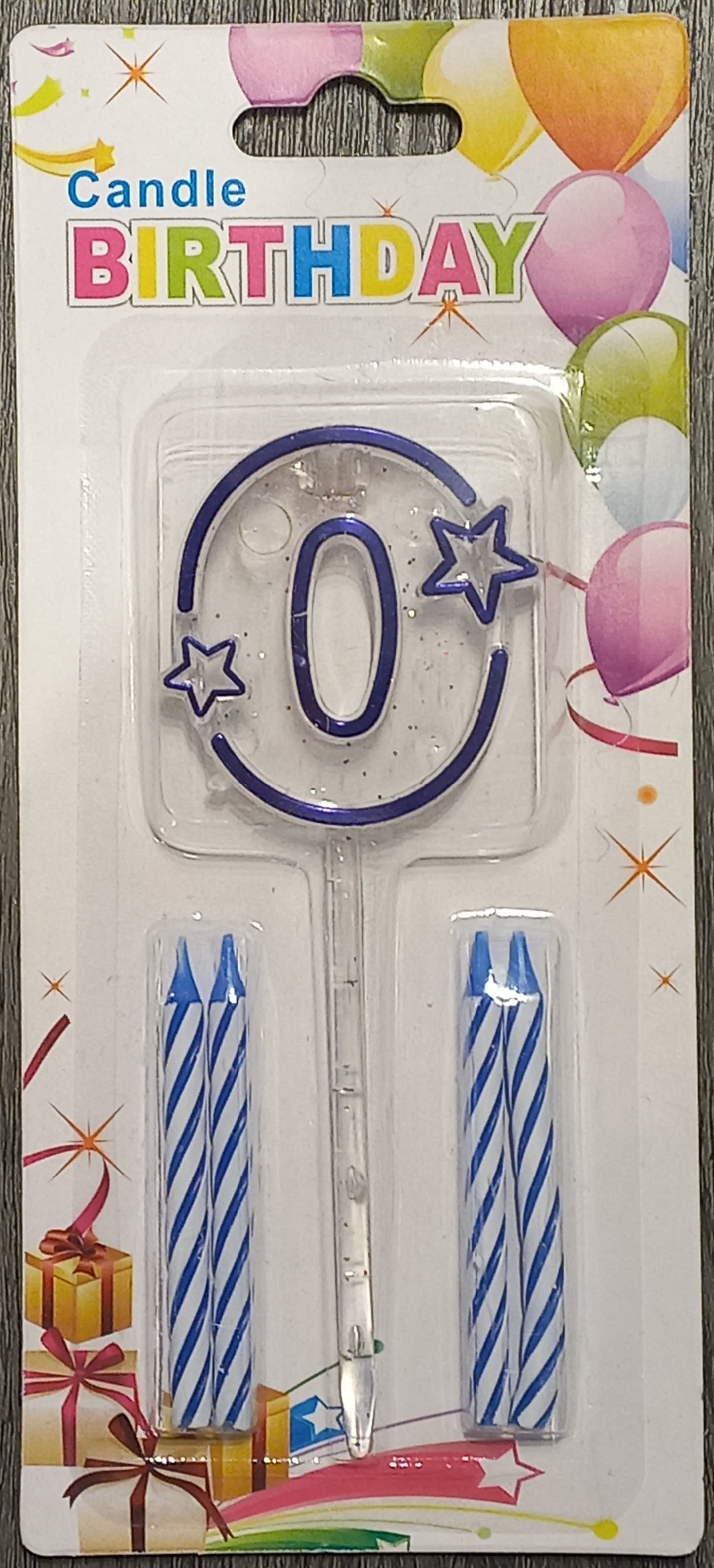 Blue Acrylic Candle 0 to 9 (ACR) - Preppy Kids (Grand Bazaar)