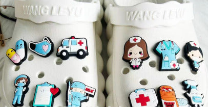 Nurse Croc Charm (1 pc) charms jibbitz - Preppy Kids (Grand Bazaar)