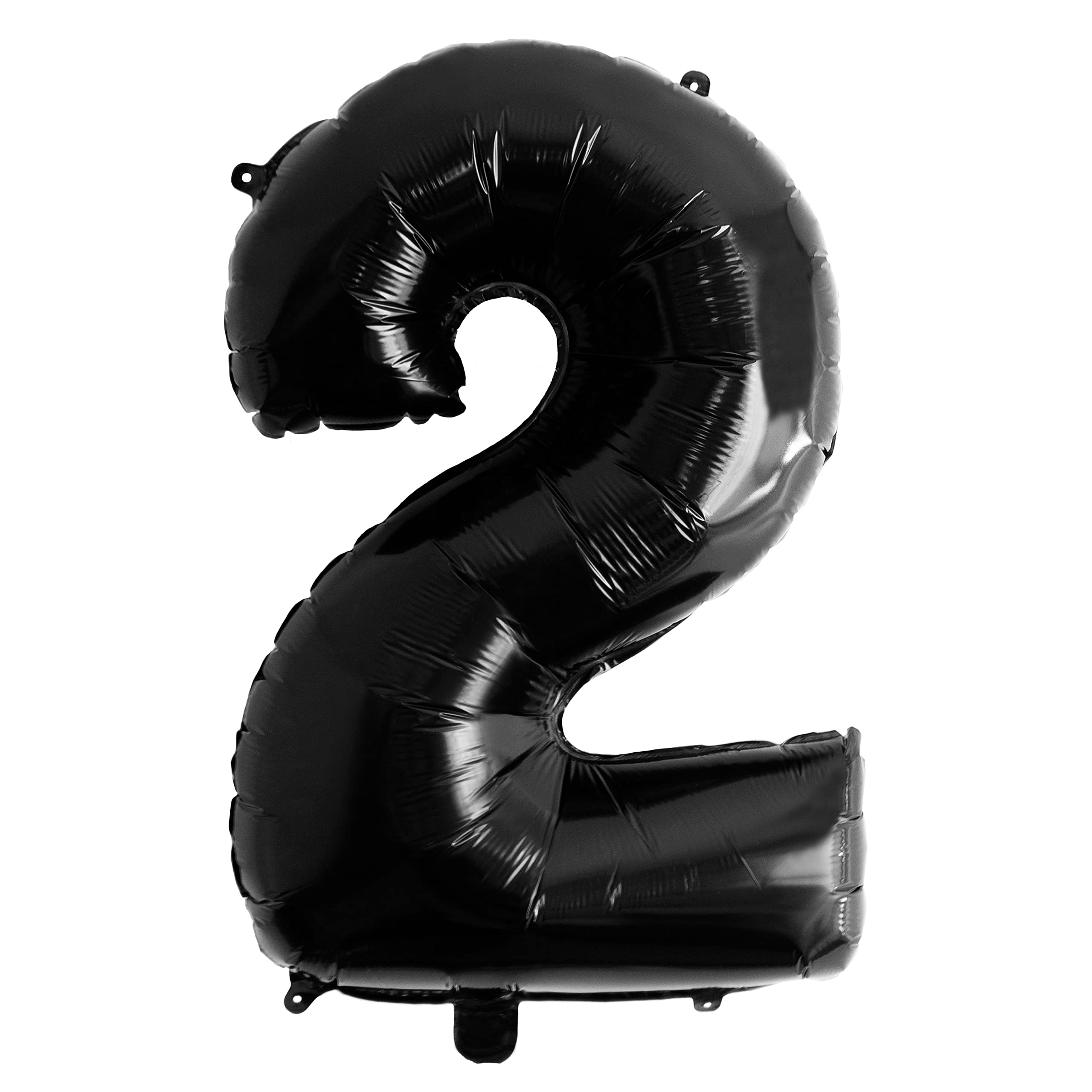 40" Number Black Foil Helium Balloons (40 inch).  1 to 9 - Preppy Kids (Grand Bazaar)