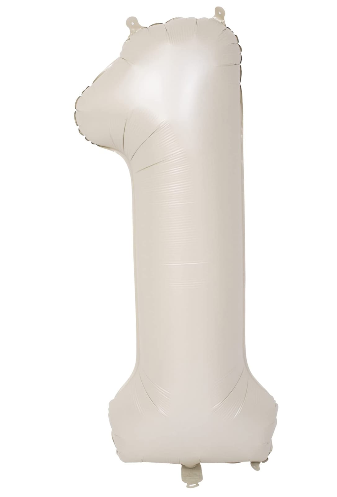 40" Number Cream Foil Helium Balloons (40 inch).  1 to 9 - Preppy Kids (Grand Bazaar)