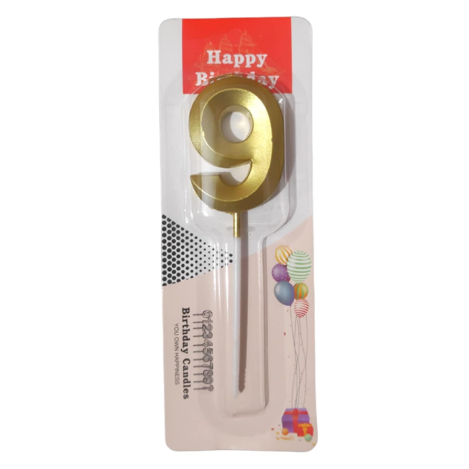 GOLD CANDLES 0 TO 9