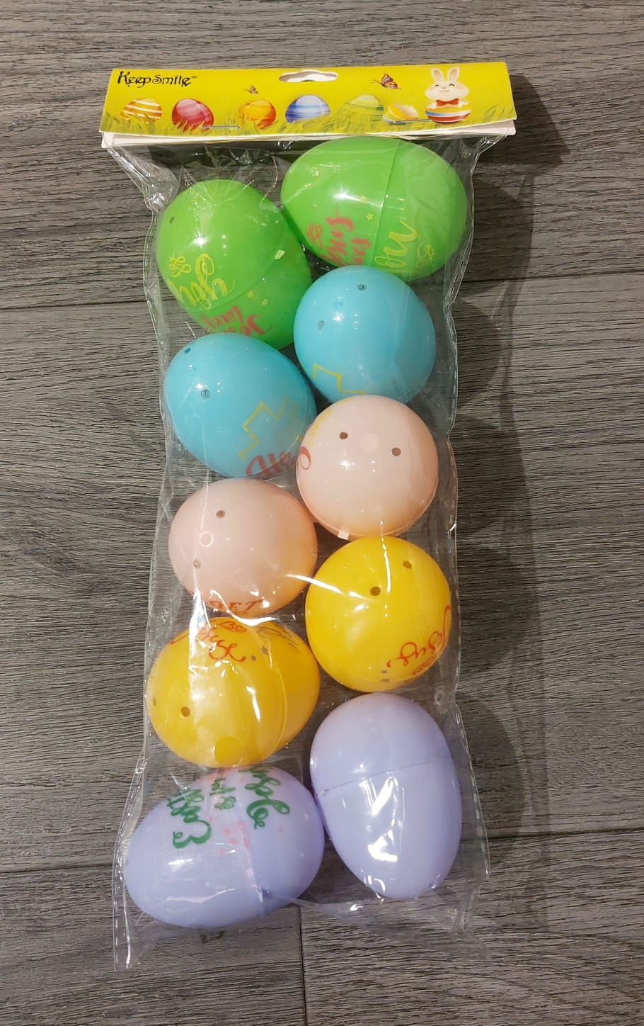 Plastic easter eggs