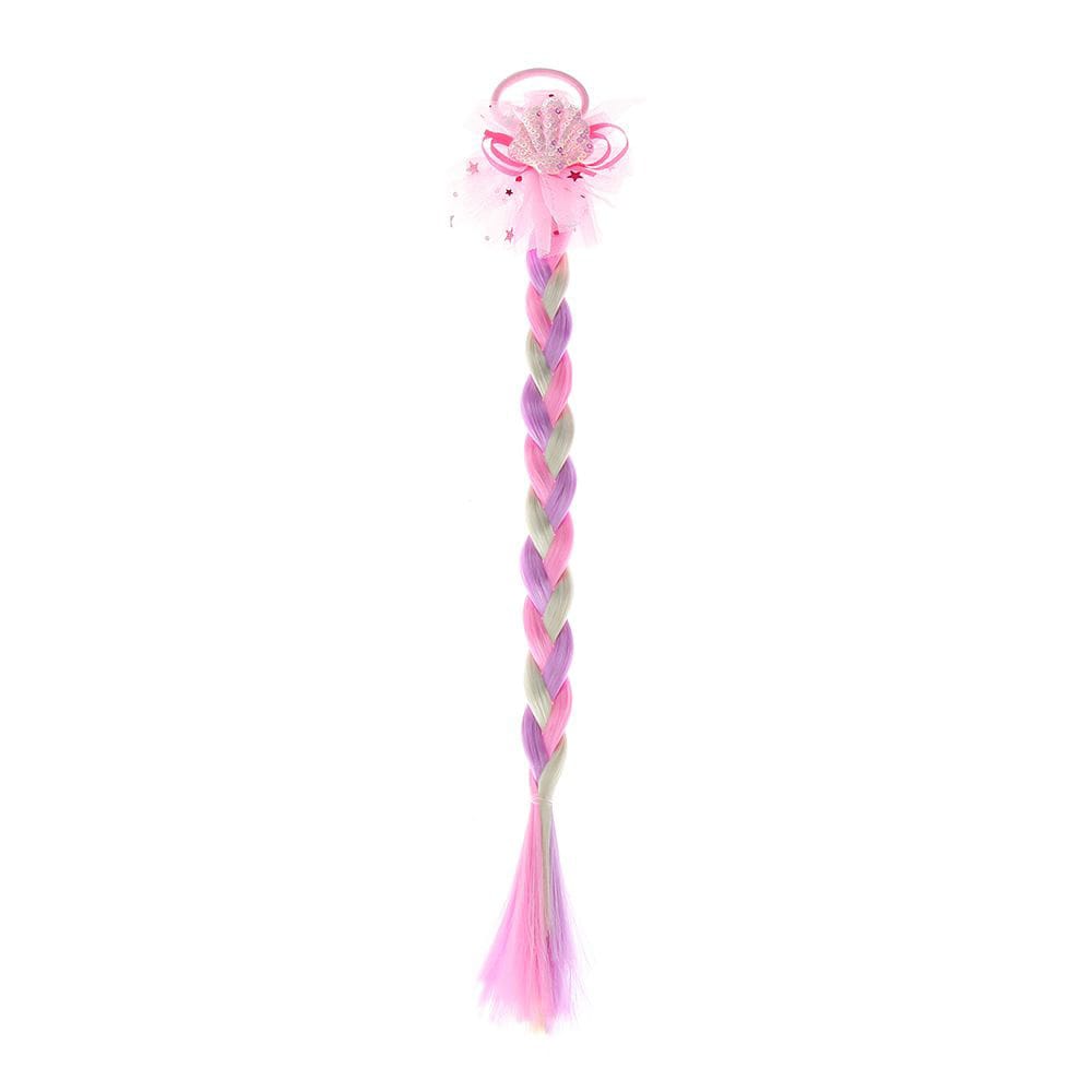 Pink Seashell Plait Hairtie - Preppy Kids (Grand Bazaar)