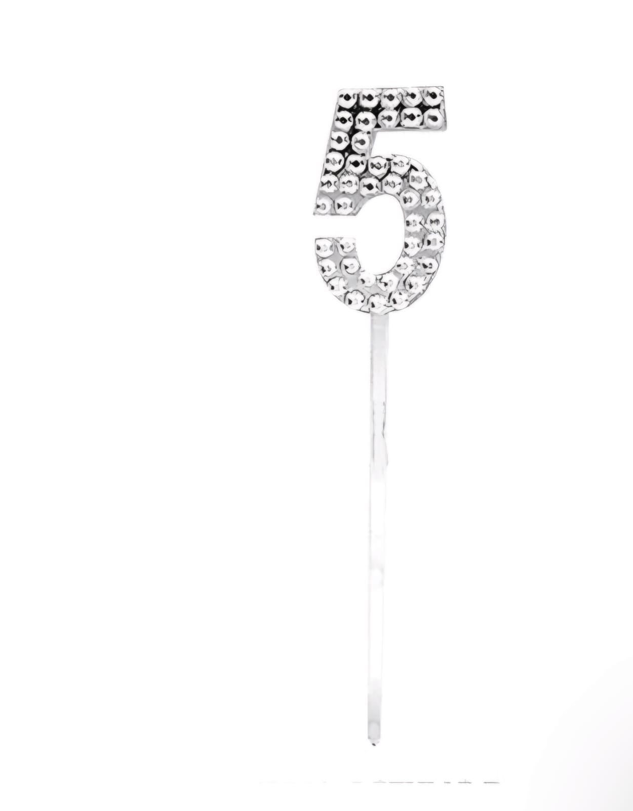 Rhinestone Number Cake Topper(0-9) - Preppy Kids (Grand Bazaar)