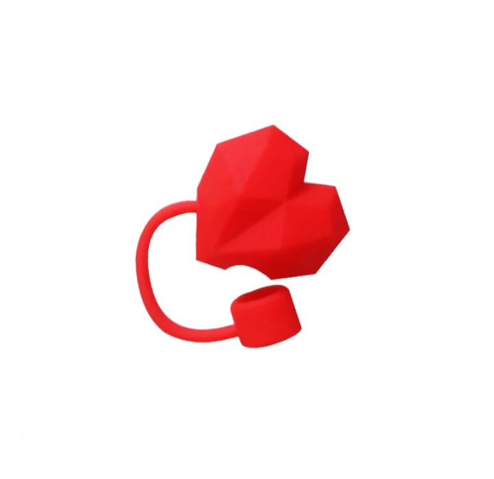 Cute Heart Love Straw Cover Caps Toppers for Tumbler