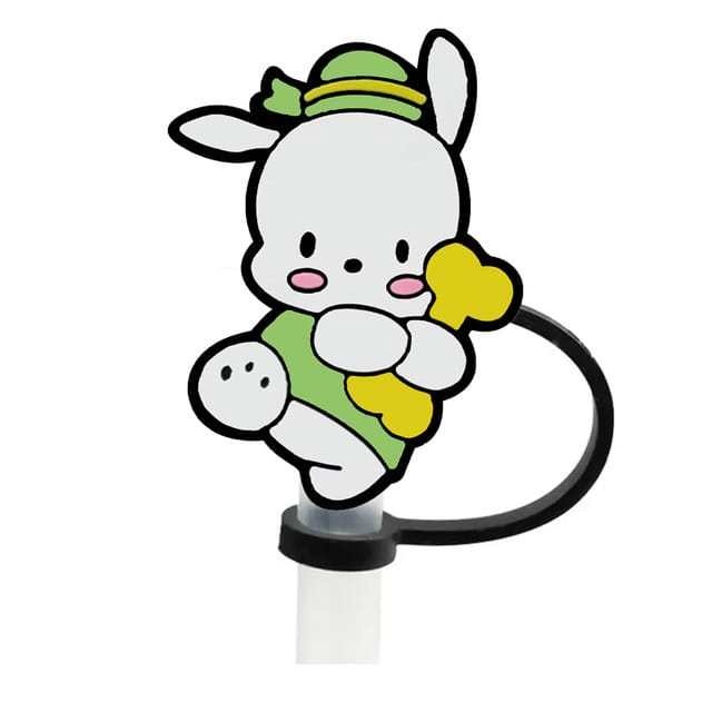 Sanrio Pochacco Straw Cover Caps Toppers for Tumbler