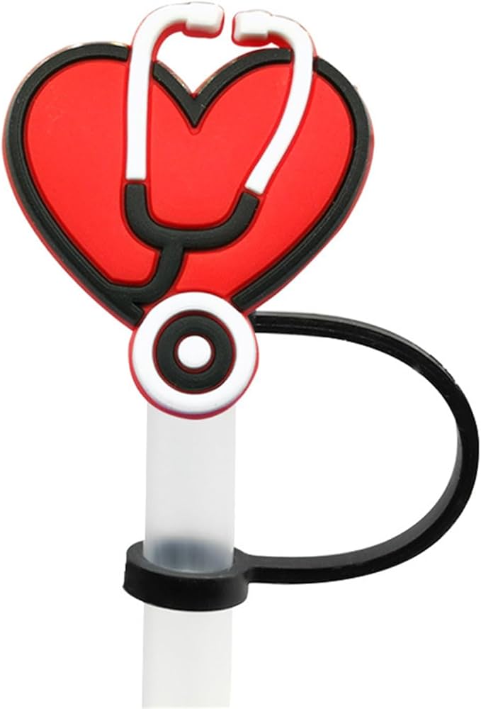 Nurse/Doctor Straw Cover Caps Toppers for Tumbler