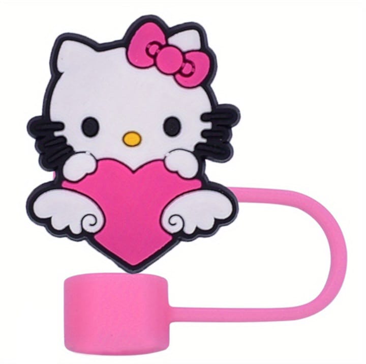 Sanrio Hello Kitty Straw Cover Caps Toppers for Tumbler