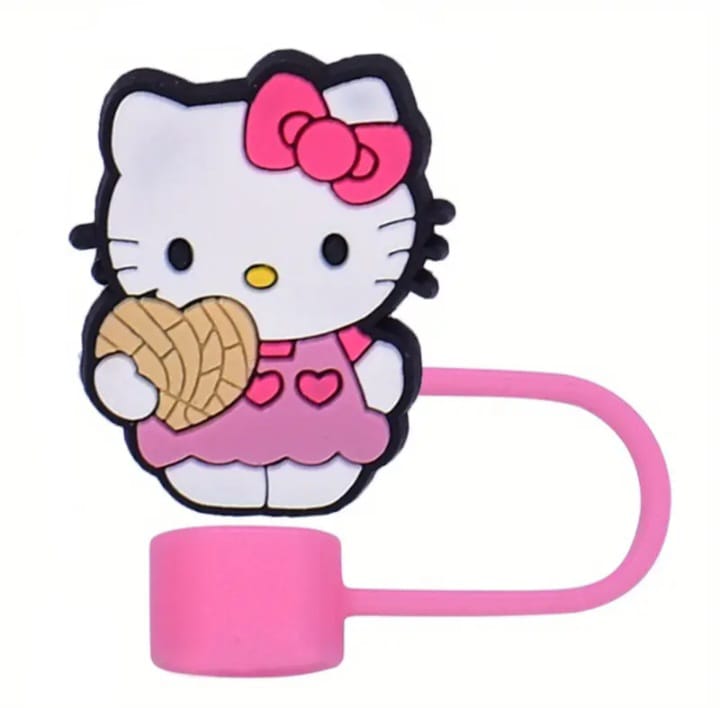 Sanrio Hello Kitty Straw Cover Caps Toppers for Tumbler