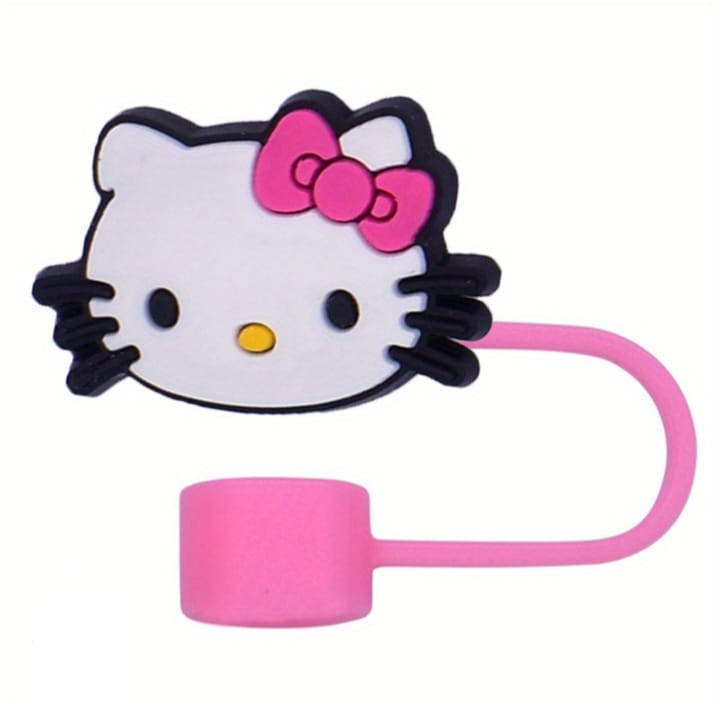 Sanrio Hello Kitty Straw Cover Caps Toppers for Tumbler