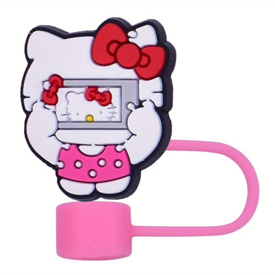 Sanrio Hello Kitty Straw Cover Caps Toppers for Tumbler