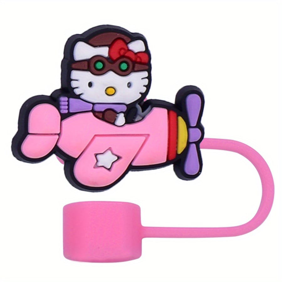 Sanrio Hello Kitty Straw Cover Caps Toppers for Tumbler