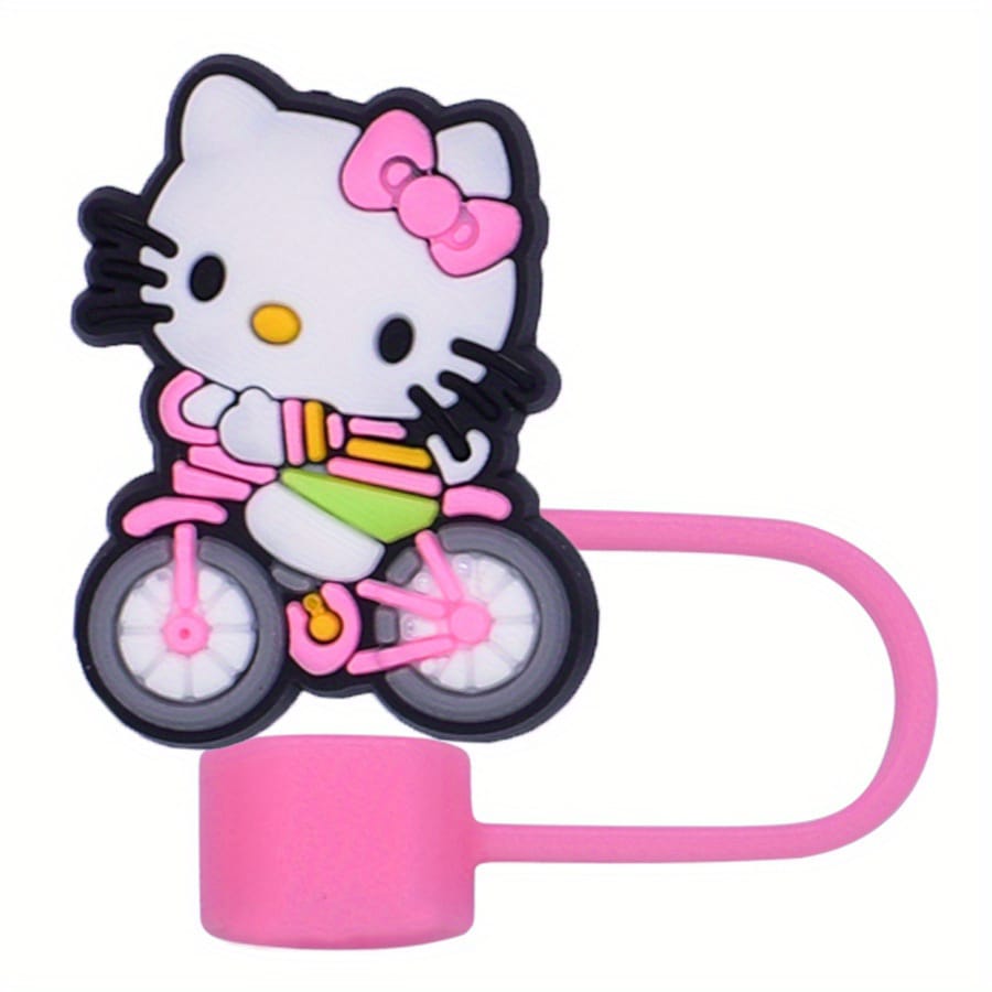 Sanrio Hello Kitty Straw Cover Caps Toppers for Tumbler