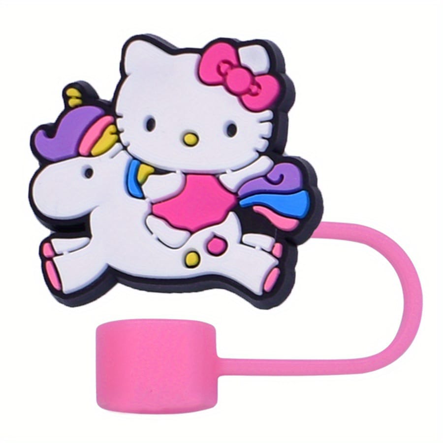 Sanrio Hello Kitty Straw Cover Caps Toppers for Tumbler