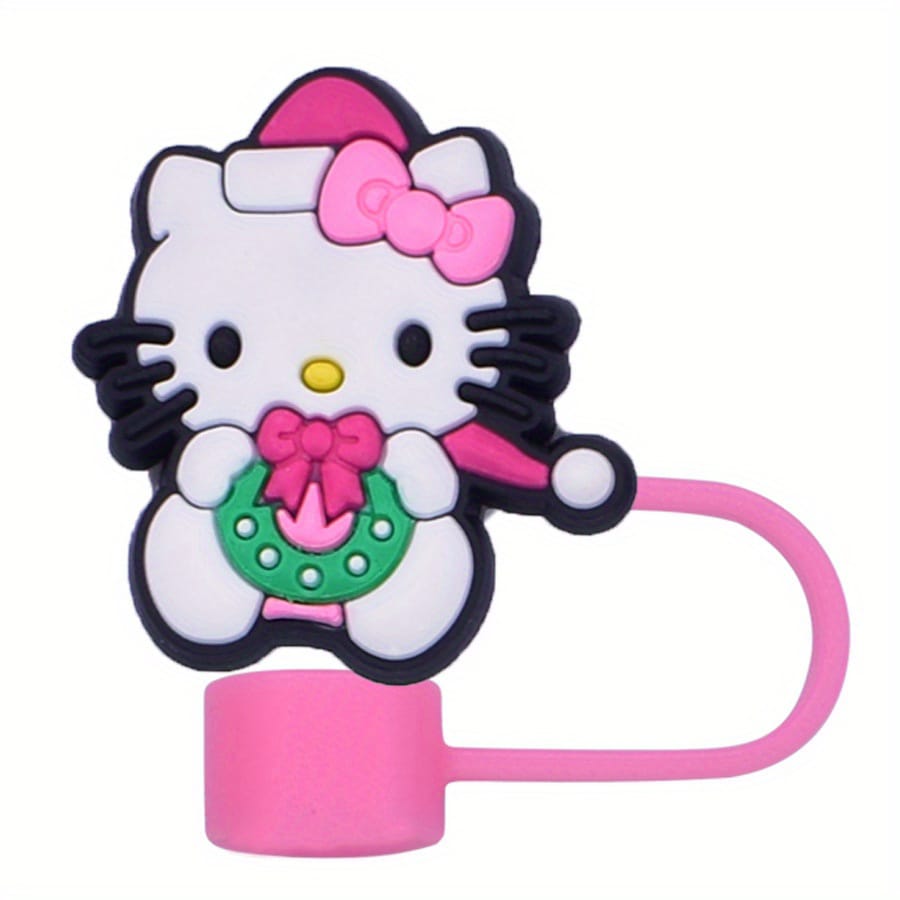 Sanrio Hello Kitty Straw Cover Caps Toppers for Tumbler