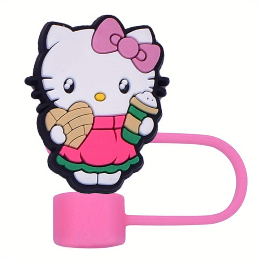 Sanrio Hello Kitty Straw Cover Caps Toppers for Tumbler