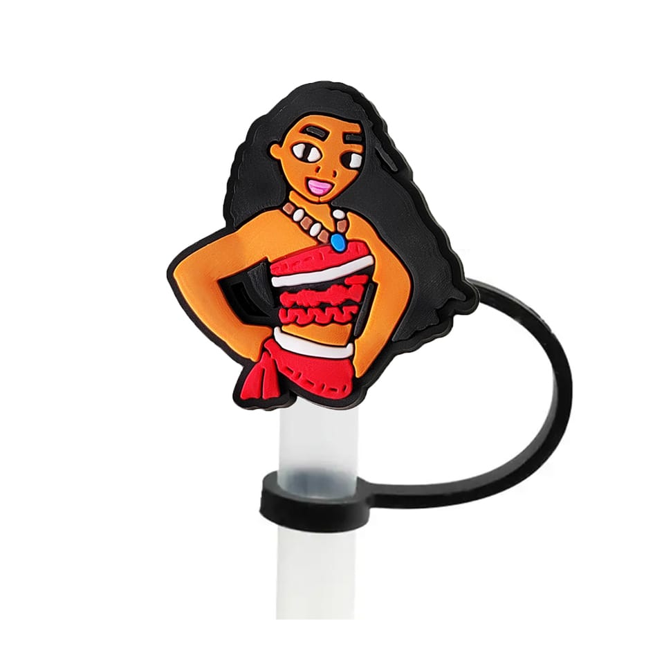 Moana Straw Cover Caps Toppers for Tumbler