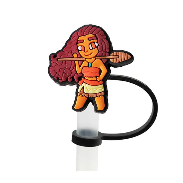 Moana Straw Cover Caps Toppers for Tumbler