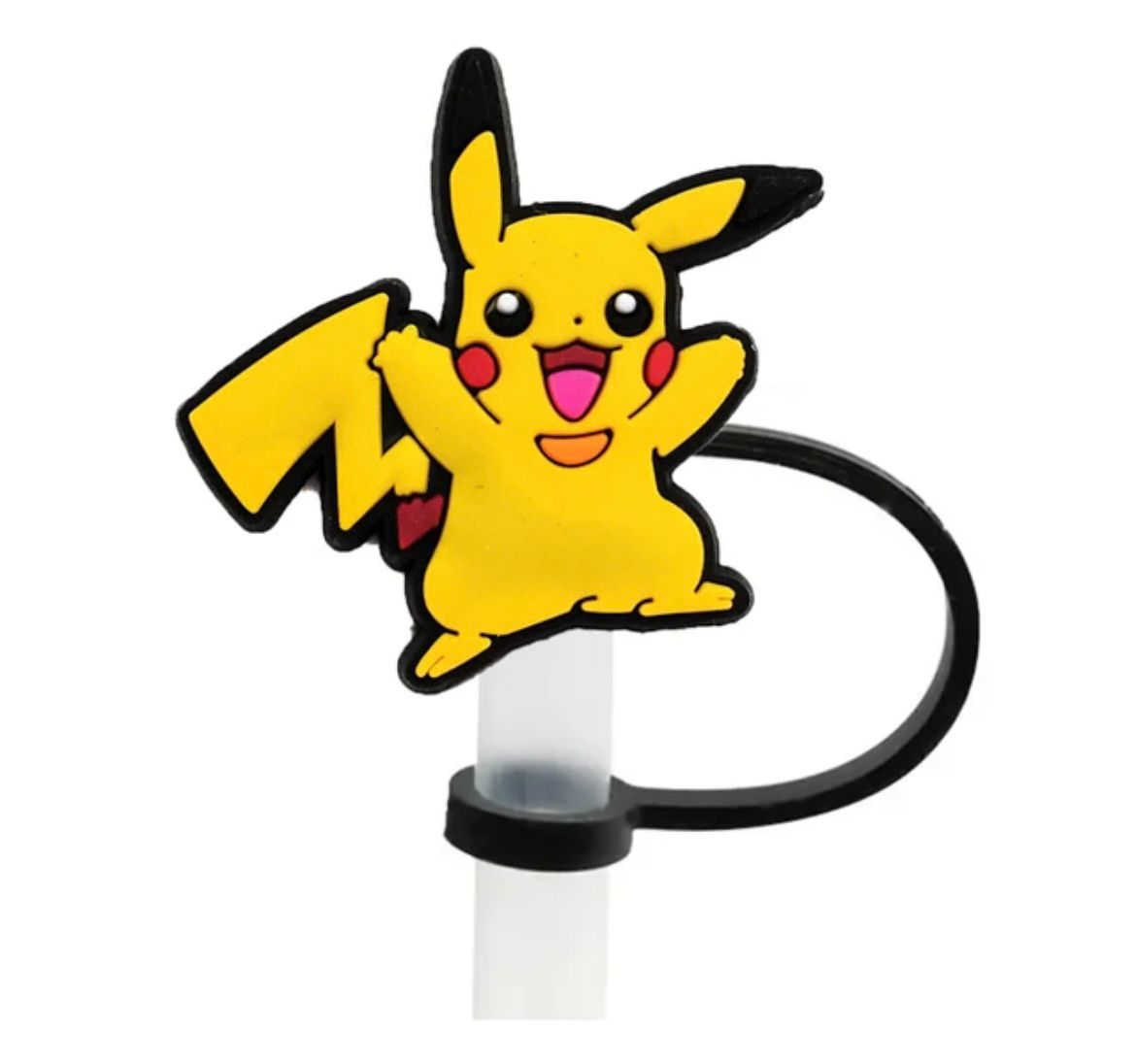 P0kemon Characters Straw Cover Caps Toppers for Tumbler
