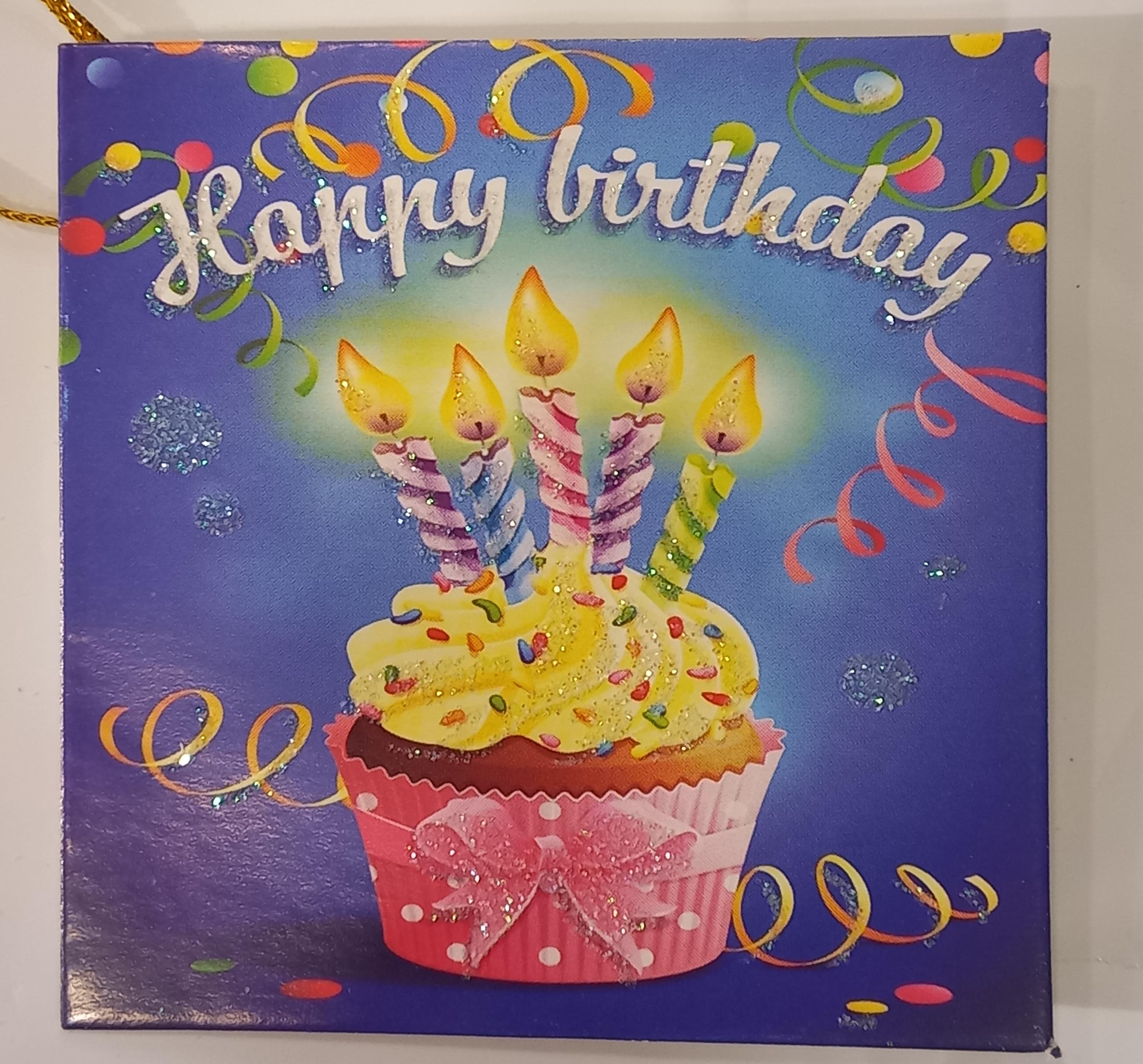 Happy Birthday Gift Bag Greeting Card